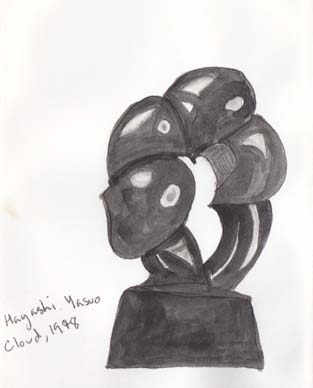 Cloud, Hayashi Yasuo, 1948, water colour and pen