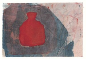 Dye screen print, 21 August 2013.