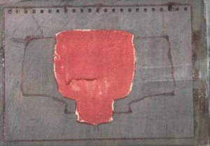 Dye screen print, 28 August 2013.