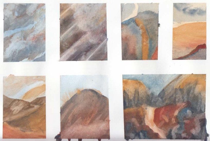 Playing with light effects and imagined landscapes. 3 August 2013