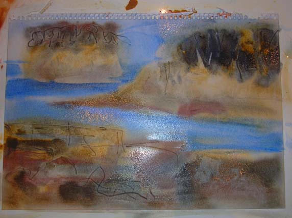 cartridge paper wet of wet technique