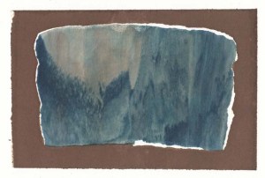 A landscape 'found' in the print, 11 September 2013 