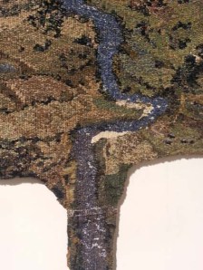 Detail, Homeground I, Brenda Goggs , 2013 tapestry.