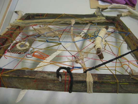 Looking into my first piece, side-on.