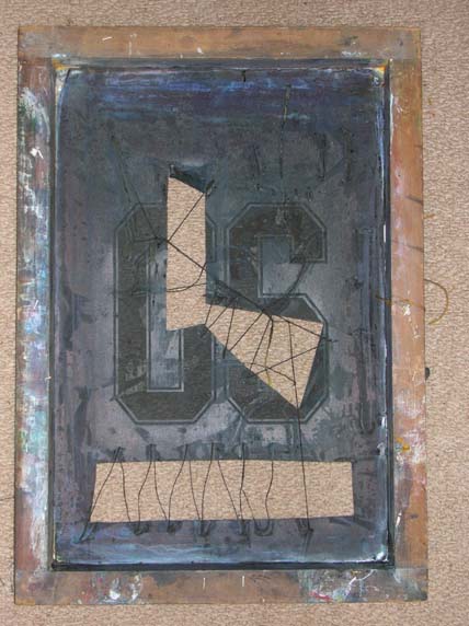 The 'front' of the screen prior to printing.