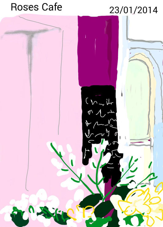 Inside the Roses Cafe, Goulburn.