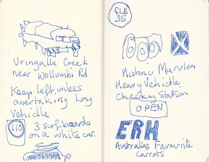 Page 3, road sketches, 10 February 2014.