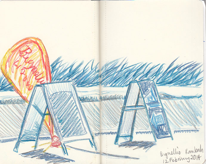 Cafe Wednesday, tonal study, 12 February 2014.