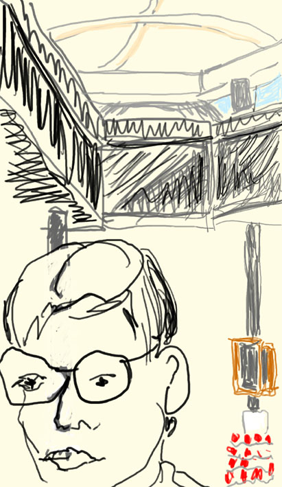 Inside the central plaza at Belconnen Markets, 27 February 2014