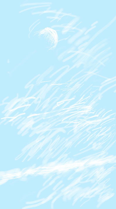 Moon cloud and contrails, 22 May 2014.