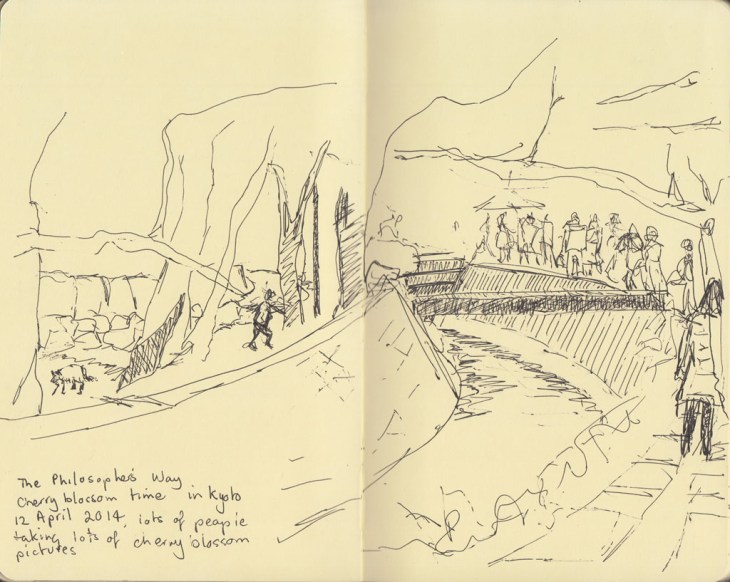 The Philosopher's Walk, (Tetsugako no michi), 12 April 2014.