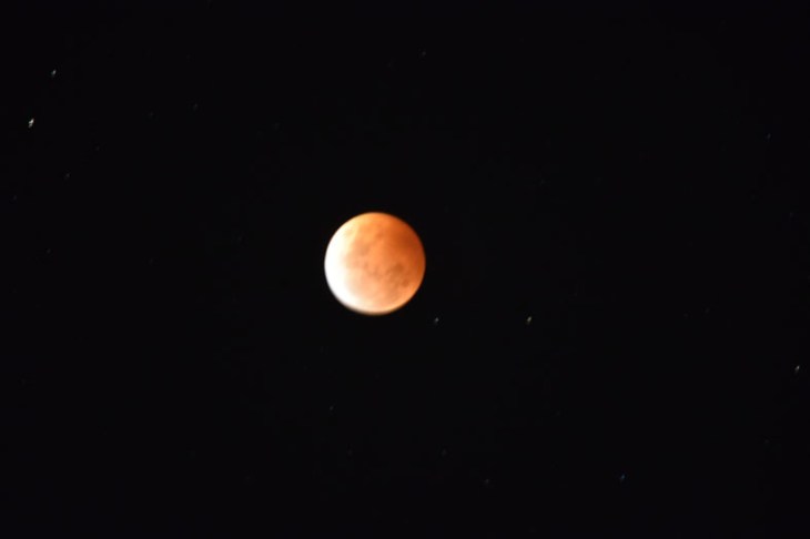 Lunar eclipse at 847 pm Eastern Daylight Saving Time (EDST), 8 October 2014