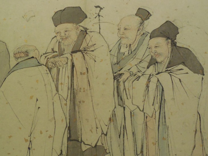 Detail of the Five Elders by Zhang Lu