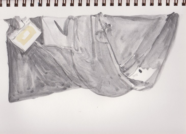 Some light washes get the shaping underway, Art Graf water soluble graphite