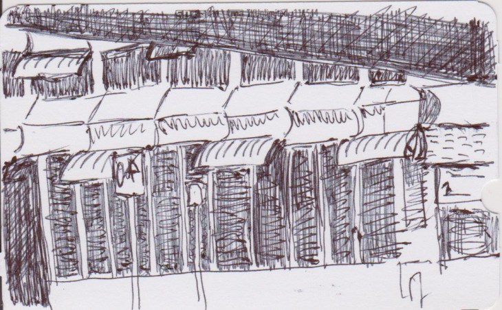 Multi-storey carpark, Canberra, 5 December 2015, ballpoint pen