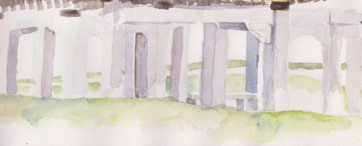 Where I probably should have stopped!, watercolour, 13 January 2015