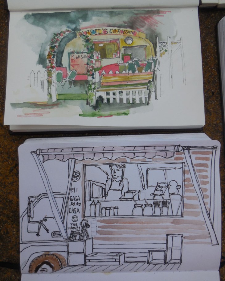 Food Vans in The Hamlet, Braddon 3 May 2015