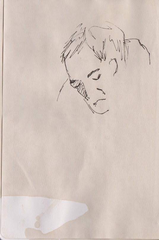 Portrait with a mug of coffee thrown on, 9 June 2015