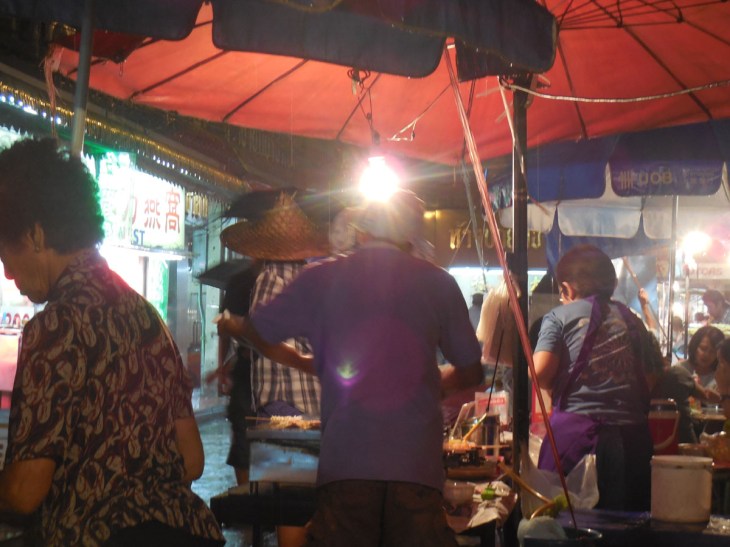 Kitchen under the umbrellas, Chinatown Bangkok