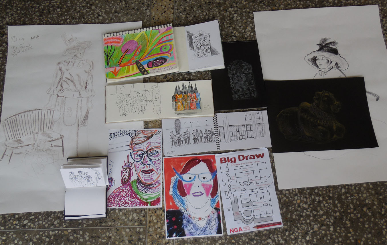 USk Canberra sketches from the Big Draw