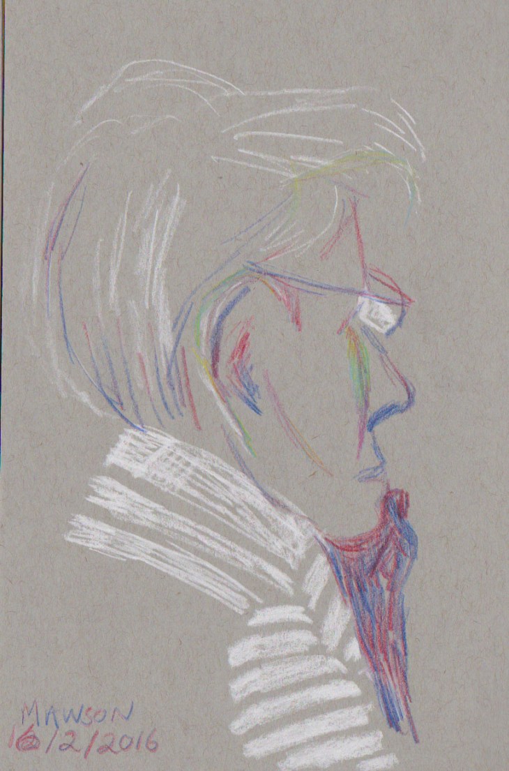 Face, white chalk and magic pencils, America and Tropical